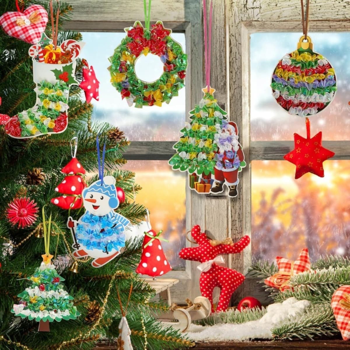 Weihnachts-Bastelset zum Bemalen