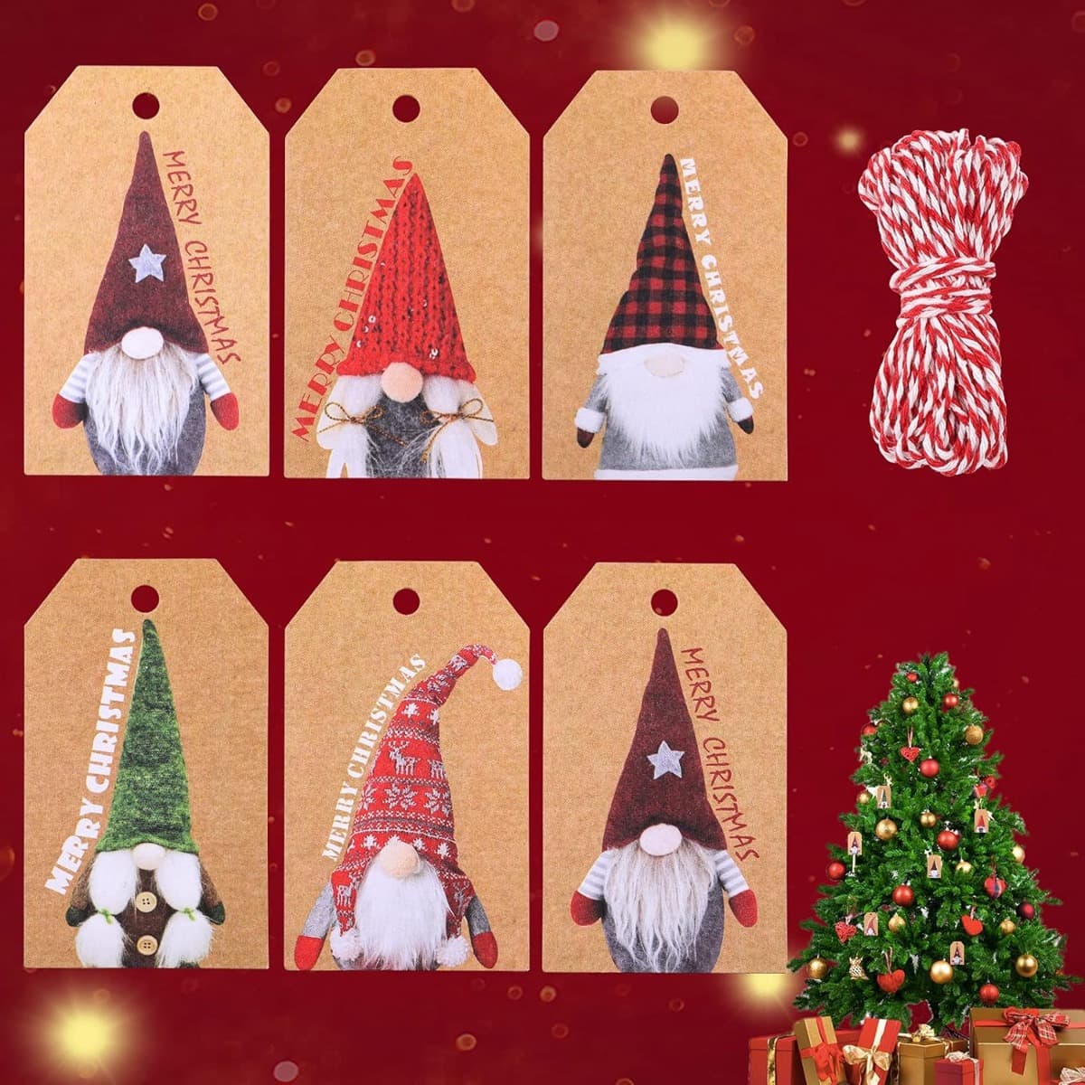 Geschenkanhänger aus Kraftpapier