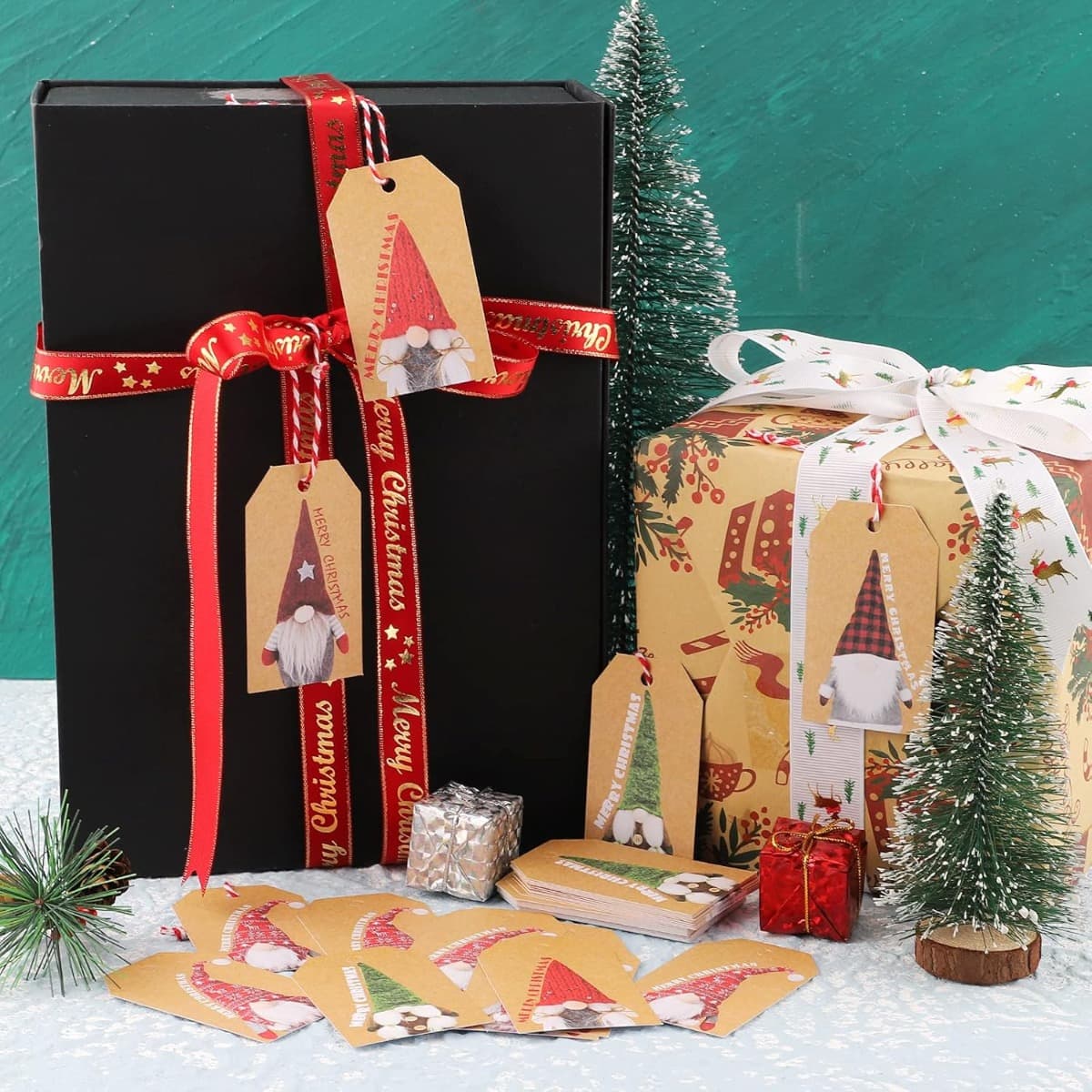 Geschenkanhänger aus Kraftpapier