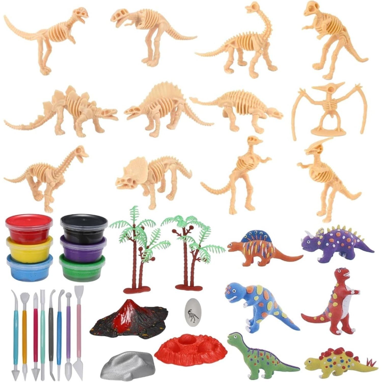 Dino-Bastelset aus Modelliermasse