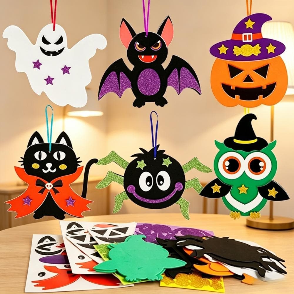 Halloween-Bastelset mit Bändern