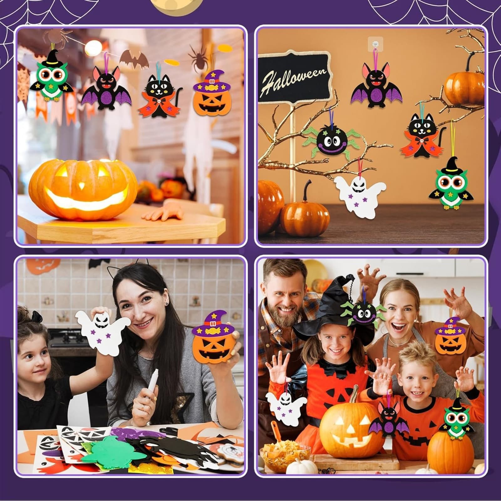 Halloween-Bastelset mit Bändern