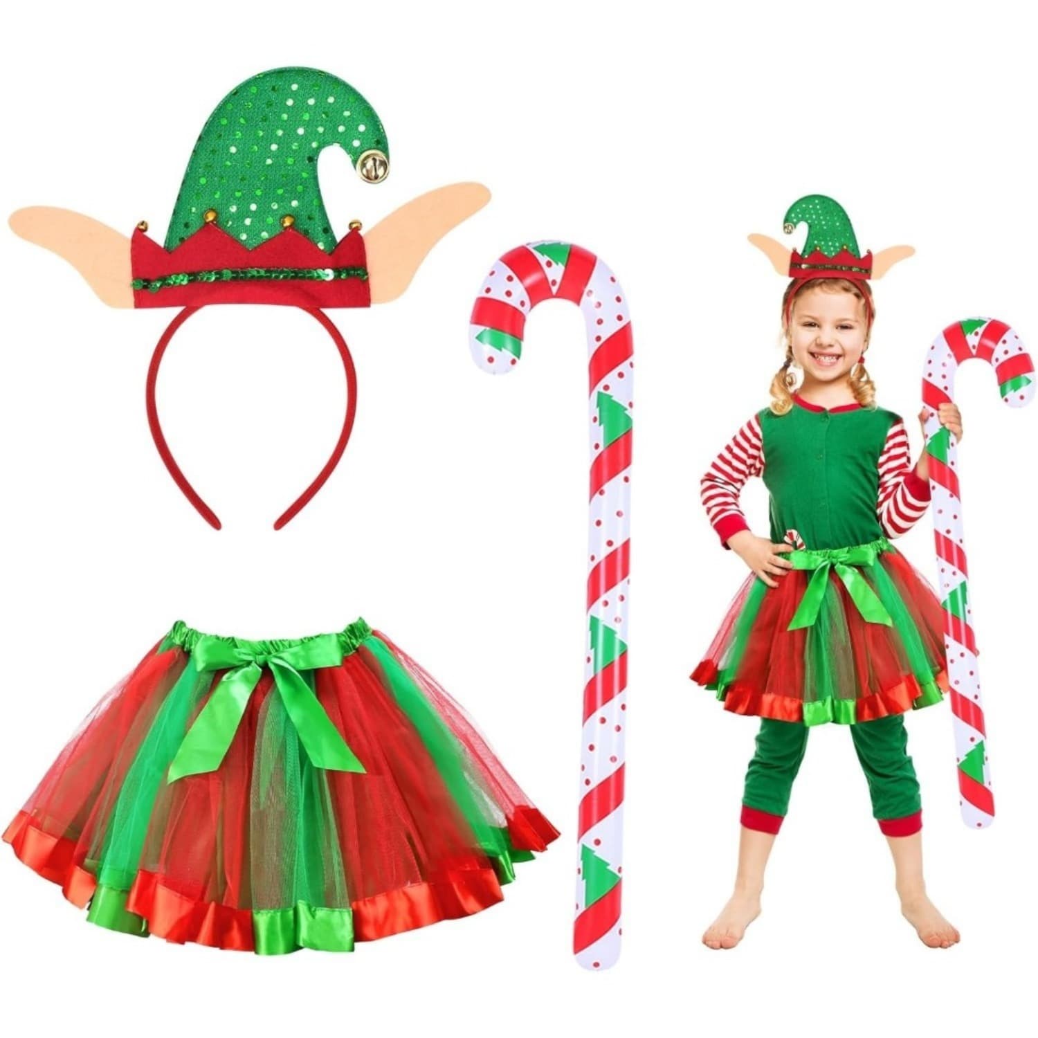 Weihnachts-Kostüm in Grün