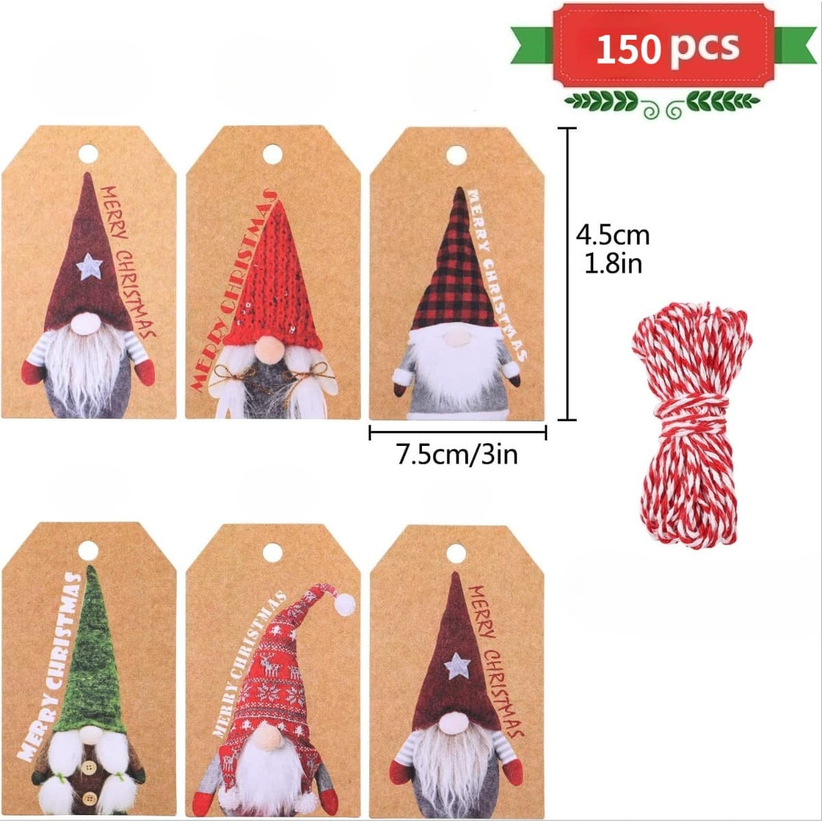 Geschenkanhänger aus Kraftpapier