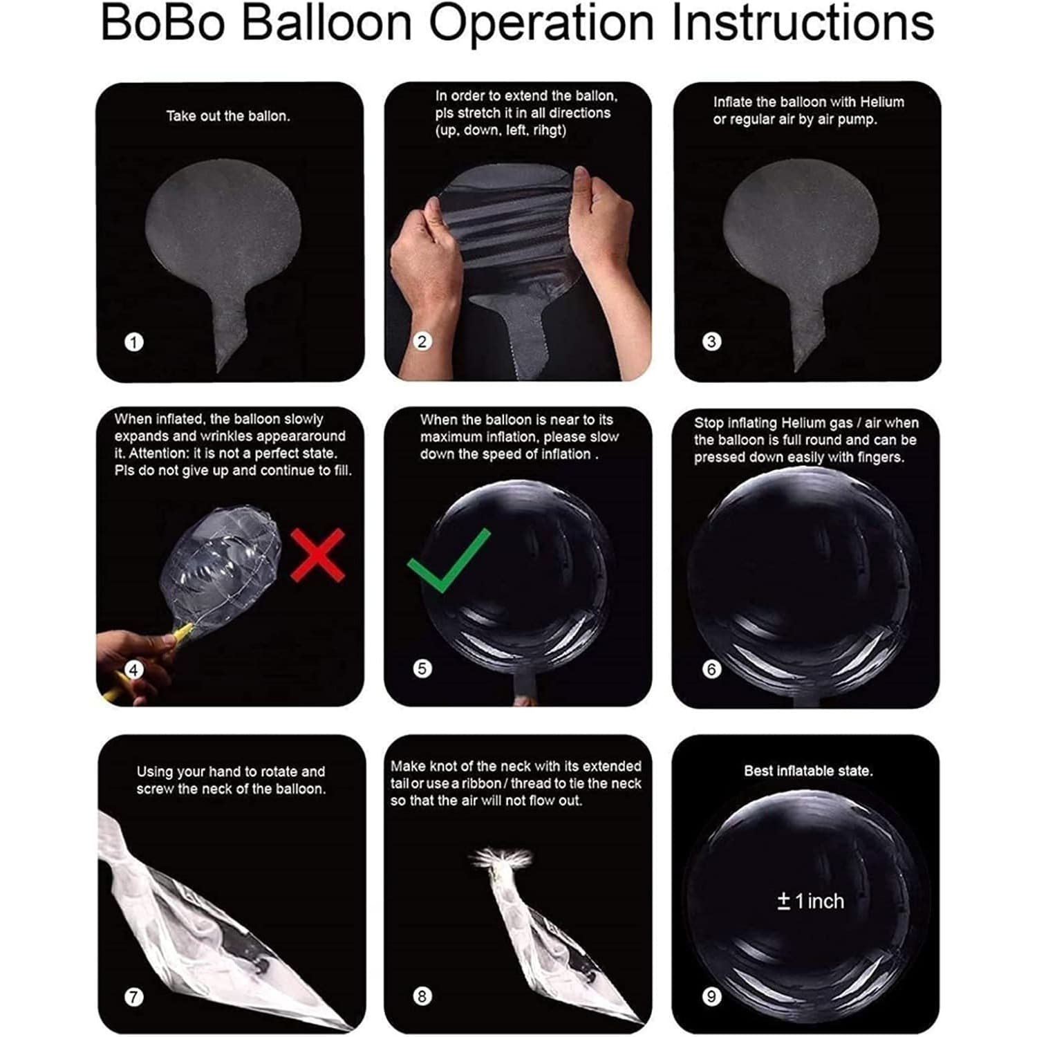 Transparente Ballons