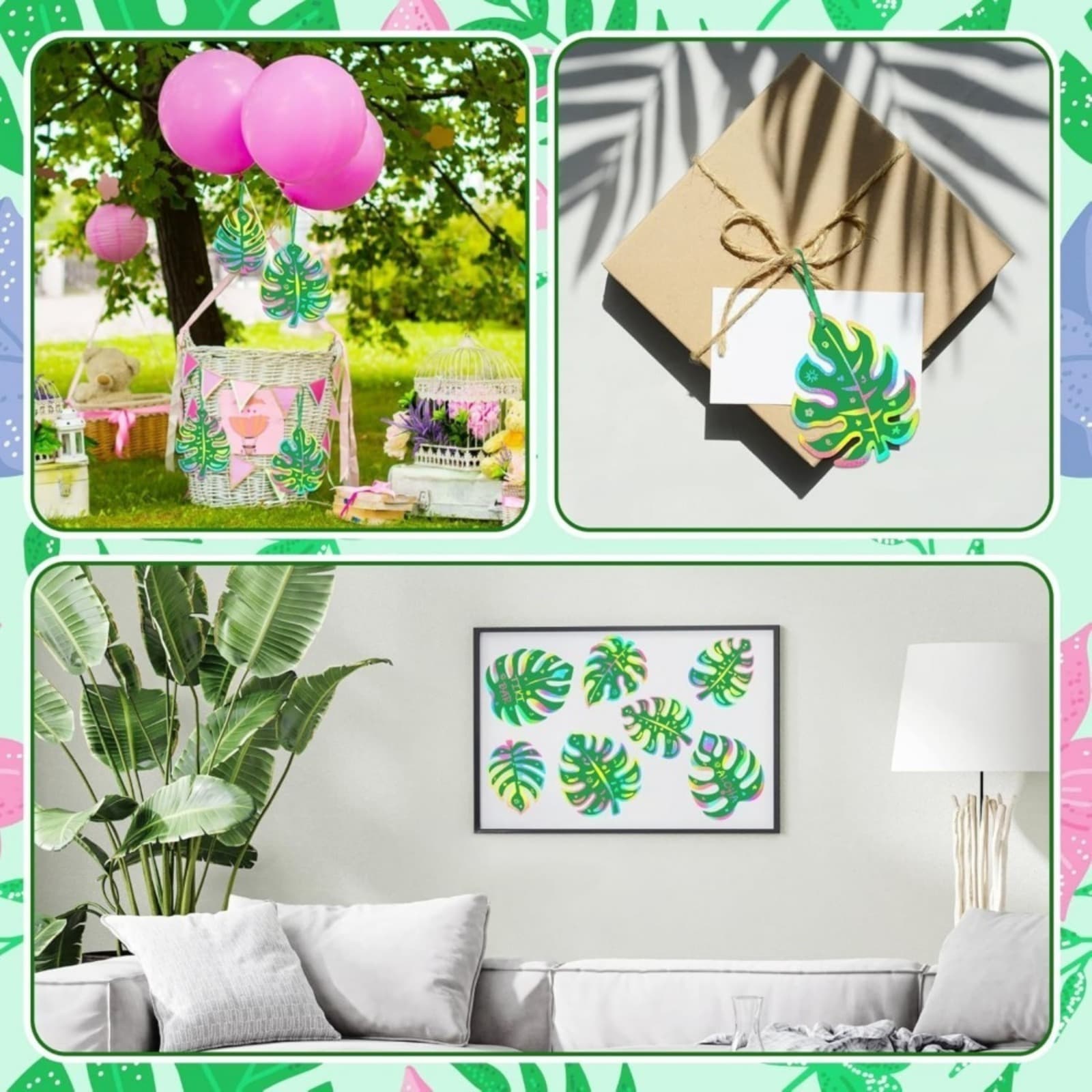 Scrapbooking-Papiere Palmenblätter