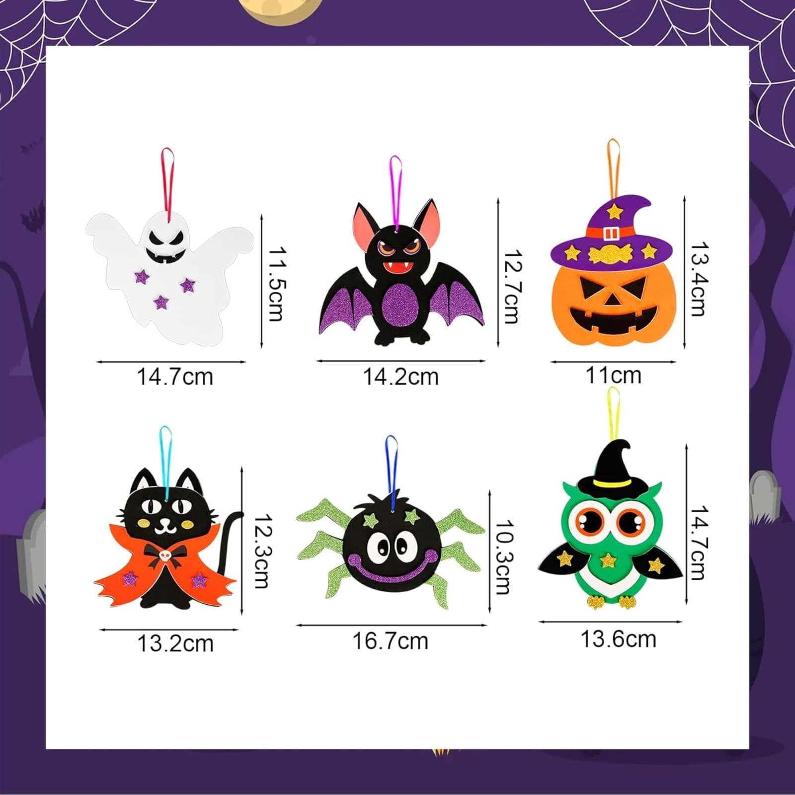 Halloween-Bastelset mit Bändern