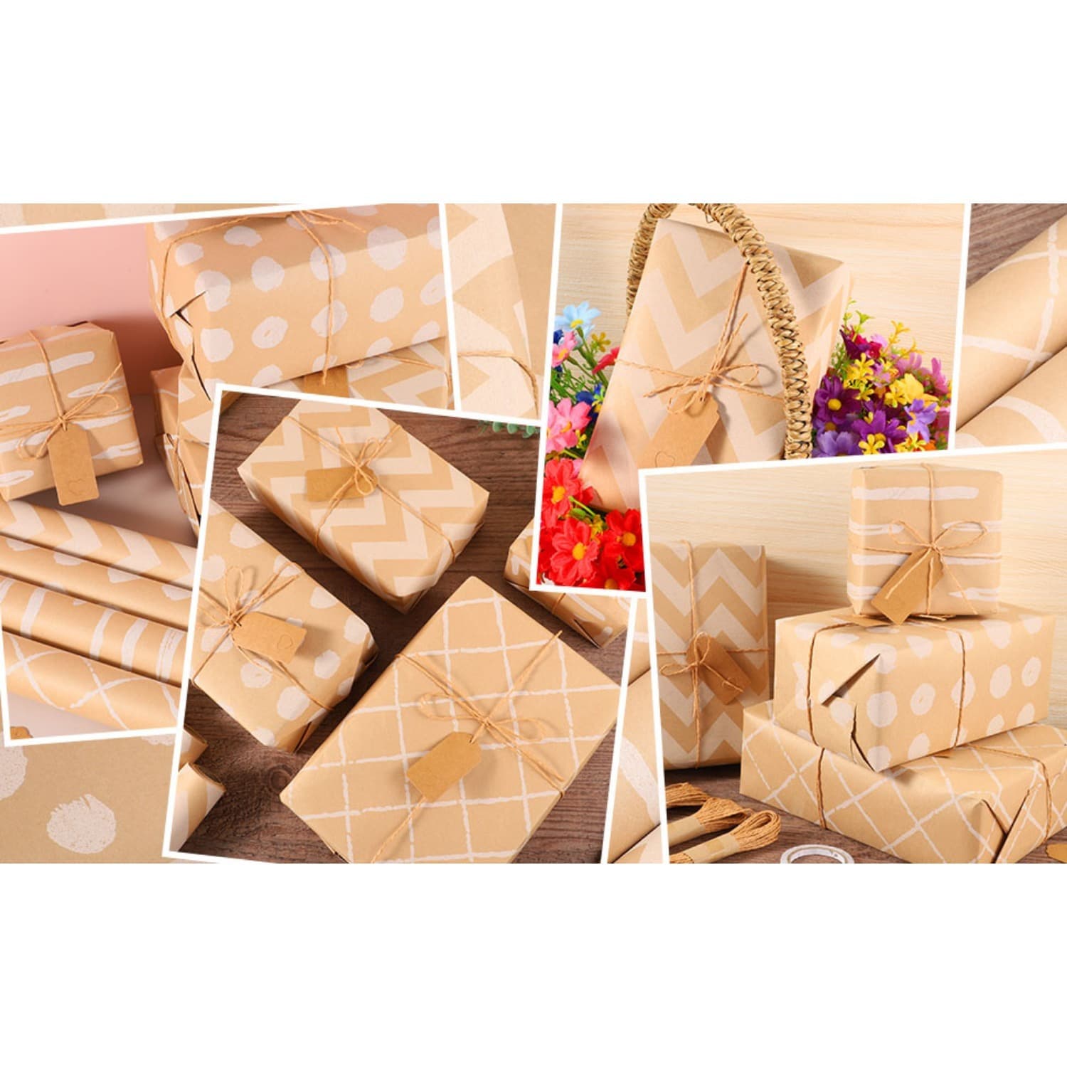 Geschenkpapier-Set, bunt