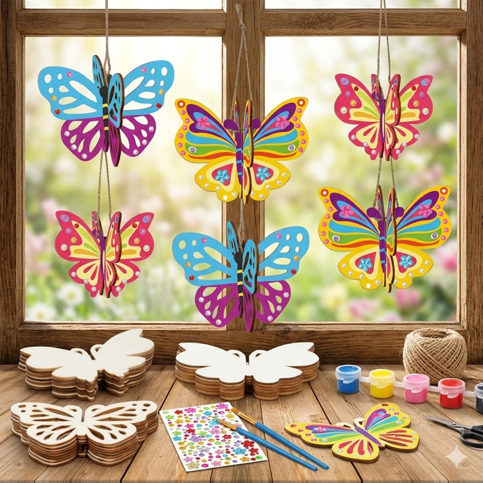 Bastelset Holz-Schmetterling
