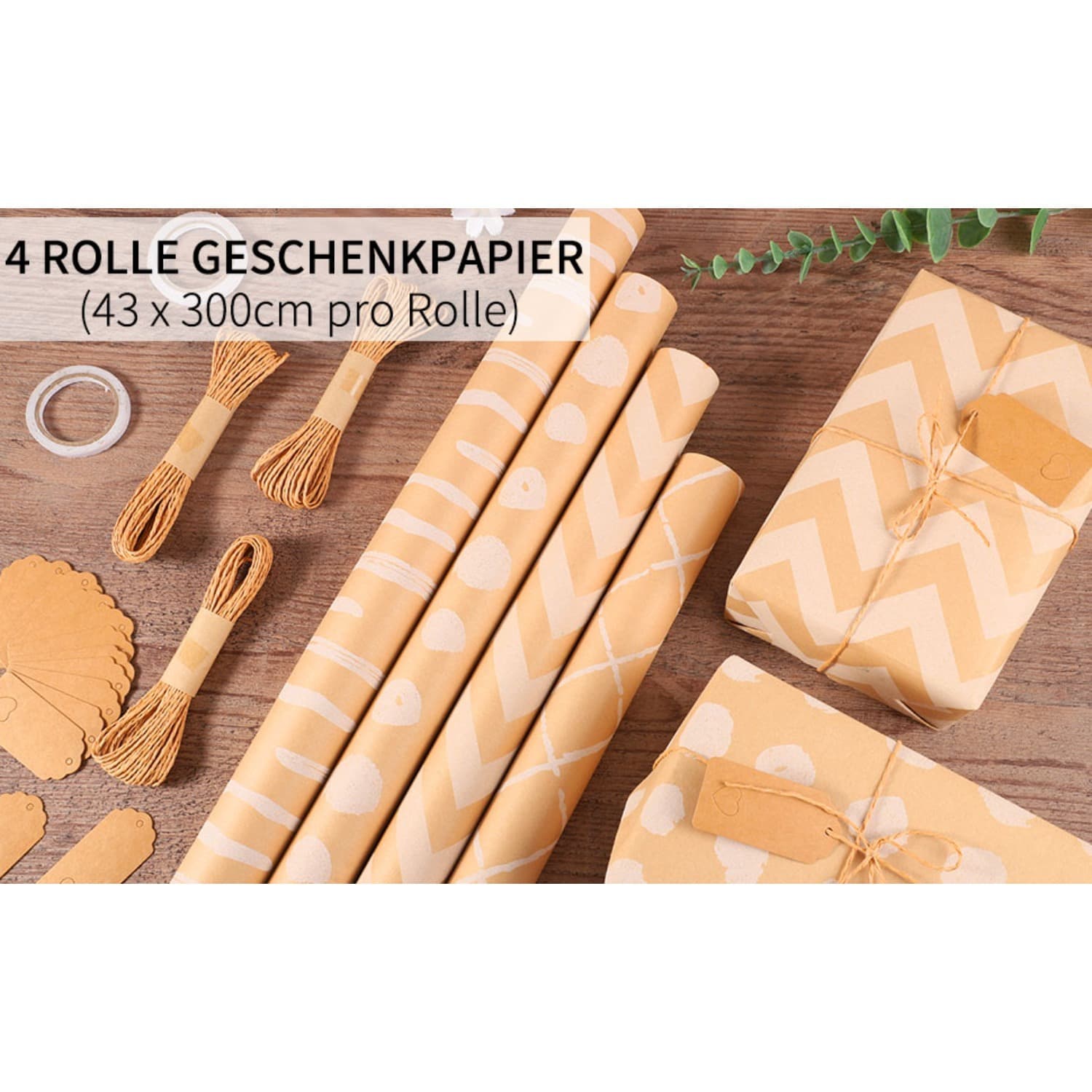 Geschenkpapier-Set, bunt