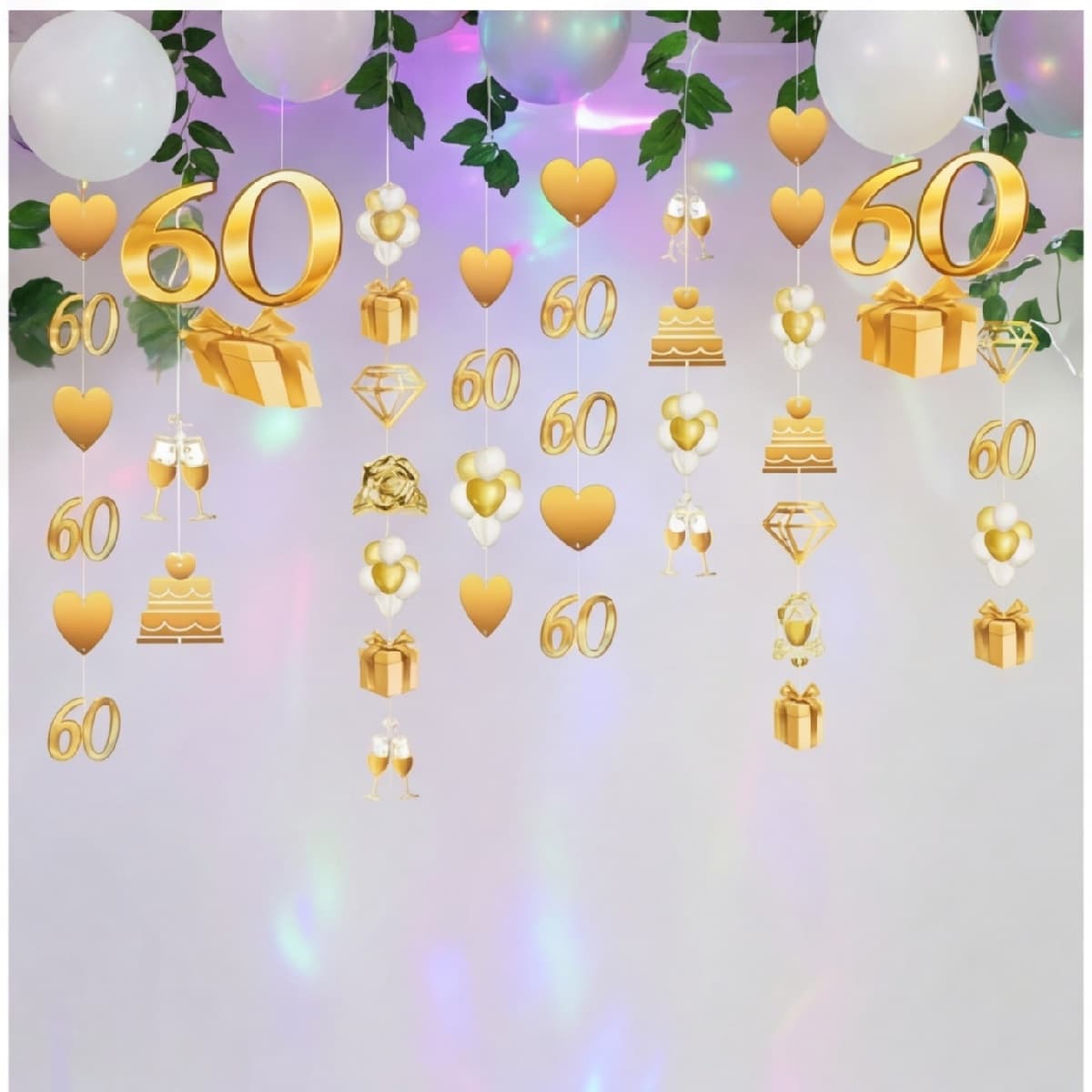 Decken-Deko zum 60. Geburtstag
