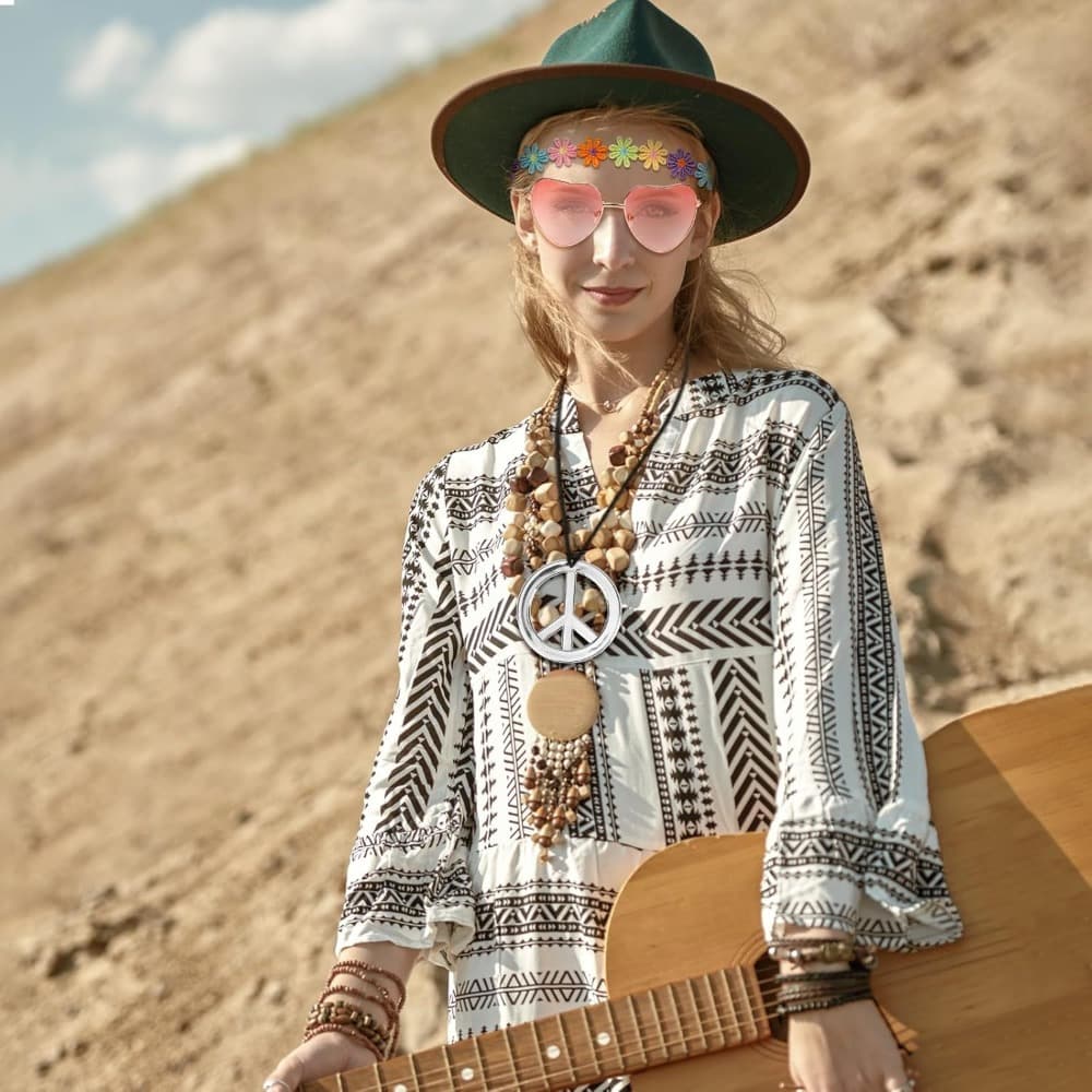 Hippie-Schmuck-Set in Silber