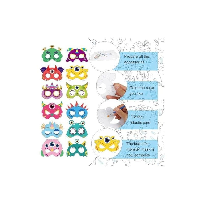 Bastelset Monster-Masken