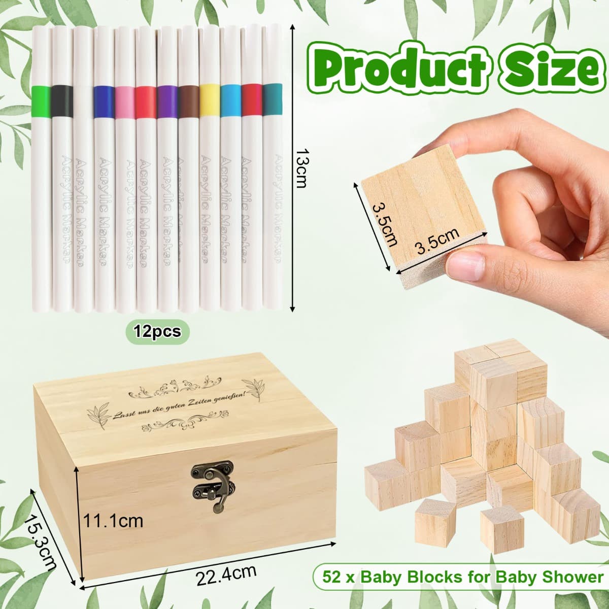 Erinnerungswürfel zur Babyparty