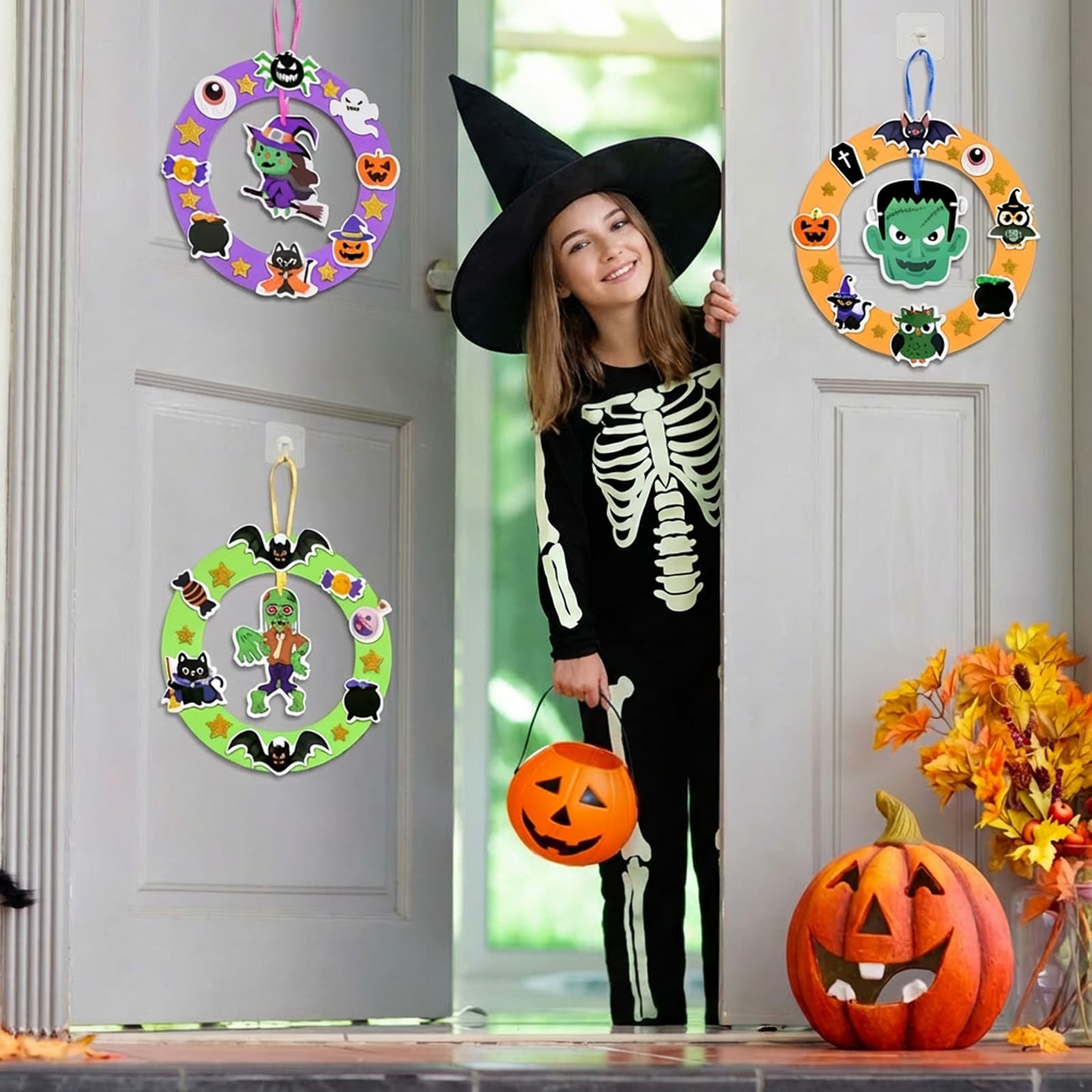 Halloween-Bastelset Türkränze