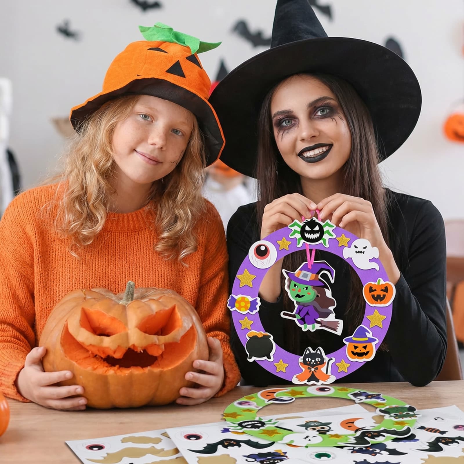 Halloween-Bastelset Türkränze