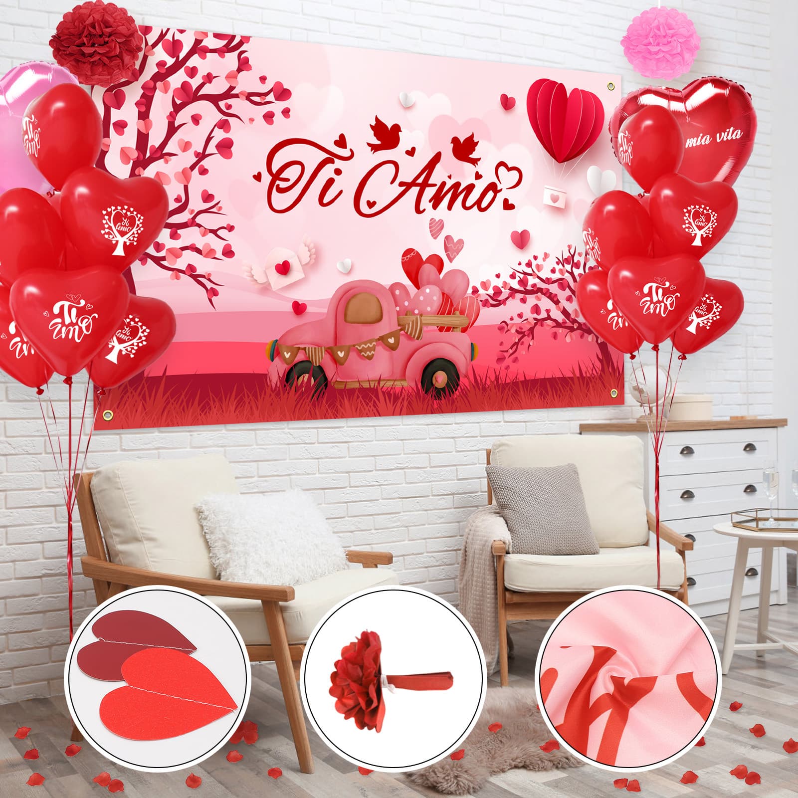 Deko-Set zum Valentinstag