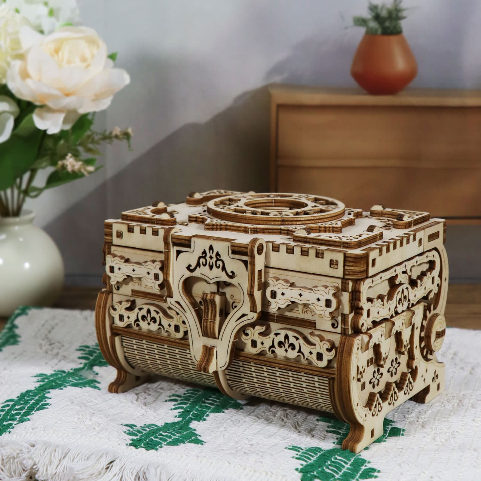 3D-Holzpuzzle Schmuckkästchen