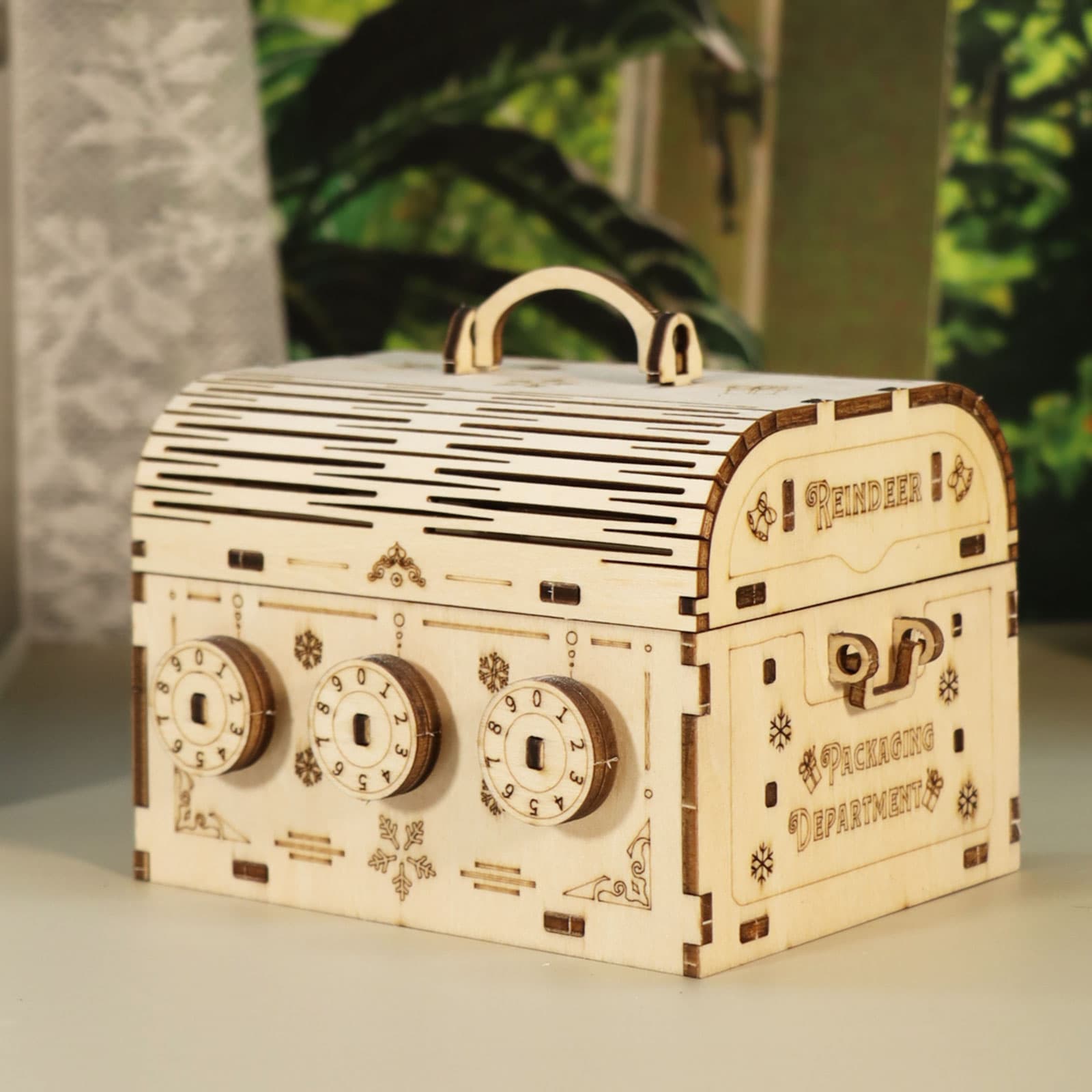 3D-Holzpuzzle Schatzkiste