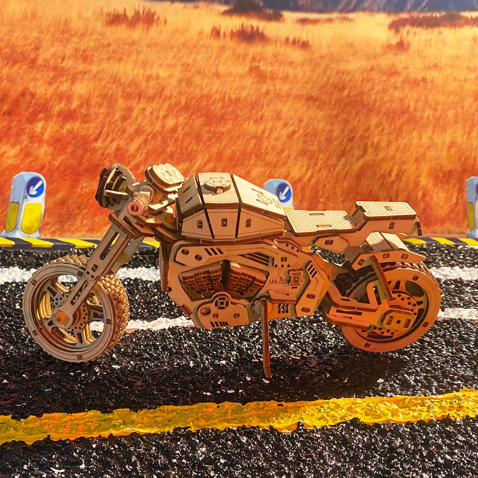 3D-Holzpuzzle Motorrad
