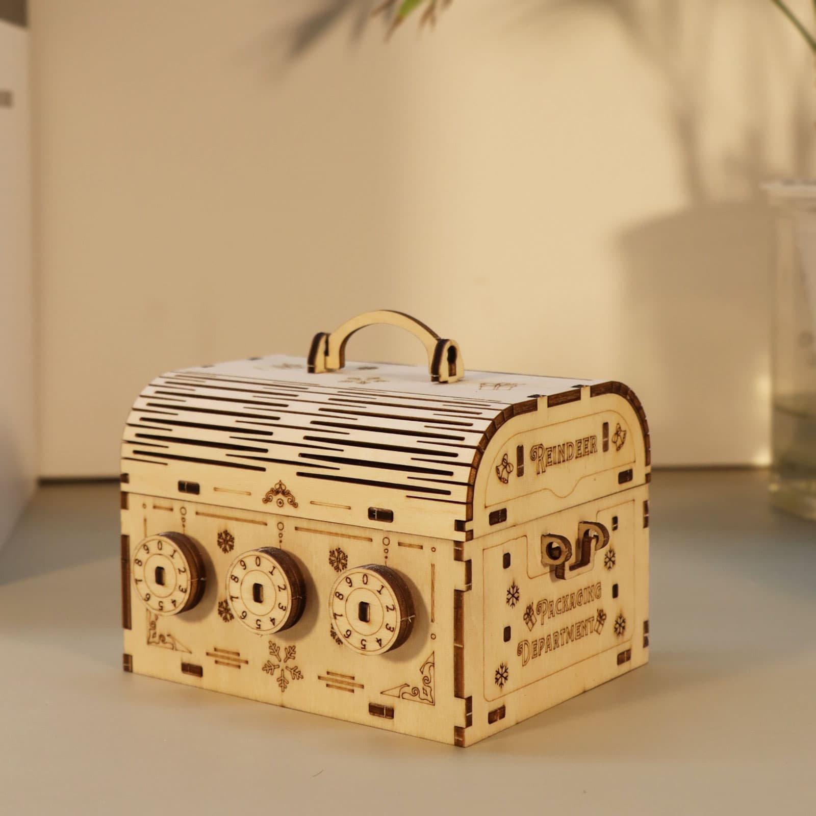 3D-Holzpuzzle Schatzkiste